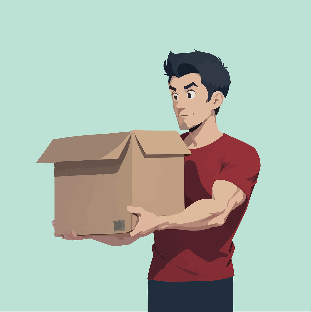 Download free HD stock image of Delivery Service Free delivery service man vector